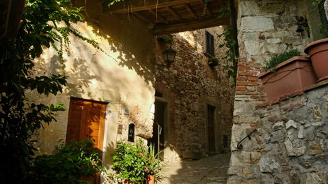 Montefioralle, straten