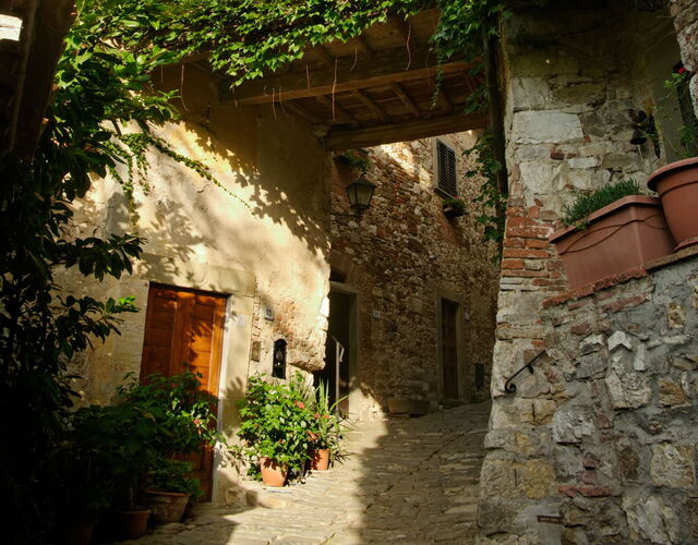 Montefioralle, straten