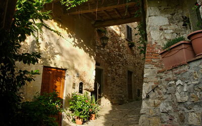 Montefioralle, straten