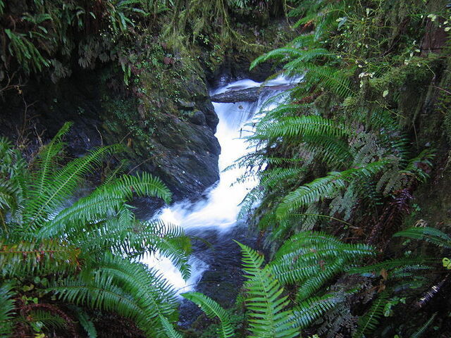 Een kleine waterval