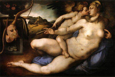 Venus en Cupido, Pontormo