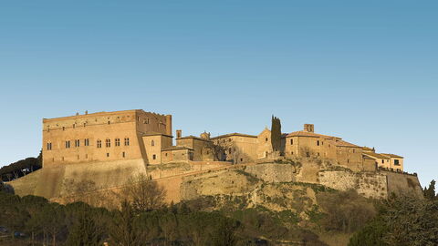 Zicht op San Giovanni d'Asso