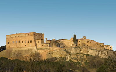 Zicht op San Giovanni d'Asso