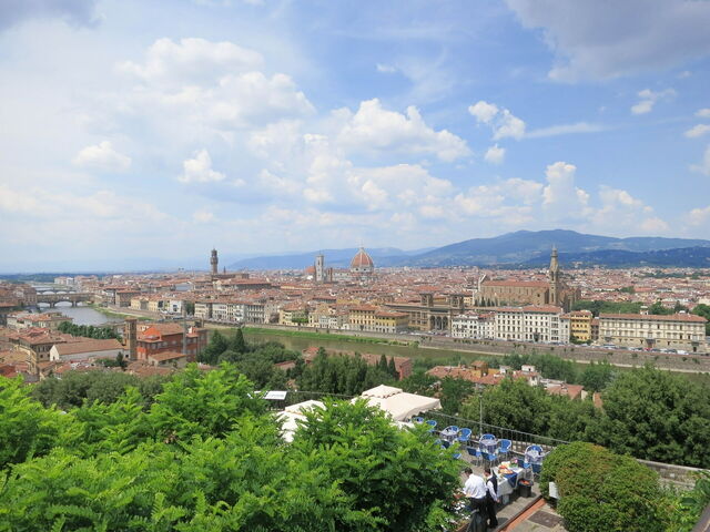 Uitzicht vanaf de Piazzale Michelangelo