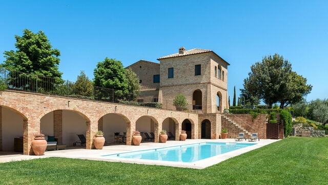 Een detailopname van het interieur van Podere D'Asso