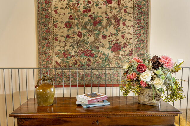 Een detailopname van het interieur van Podere D'Asso