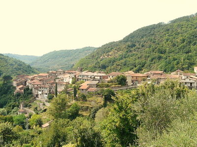 het stadje casola in lunigiana