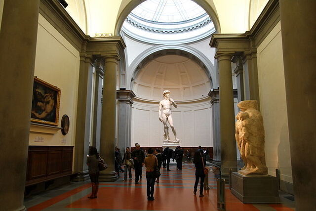Het grote 'David' beeld van Michelangelo
