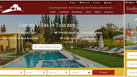 Nieuwe Tuscany Villas Website