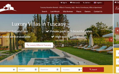 Nieuwe Tuscany Villas Website