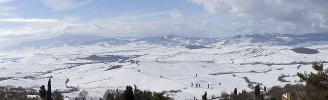 Winter Toscane Landschap