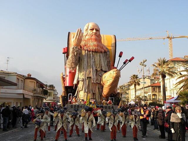 Het populaire Carnaval van Viareggio