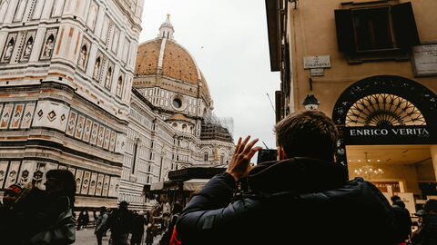 Maken van foto van Duomo in Florence