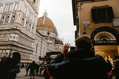 Maken van foto van Duomo in Florence