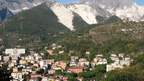De stad Carrara