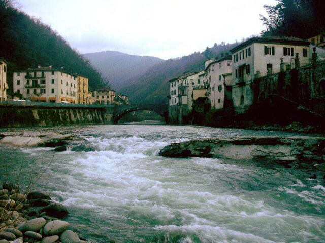 Het stadje Bagni di Lucca