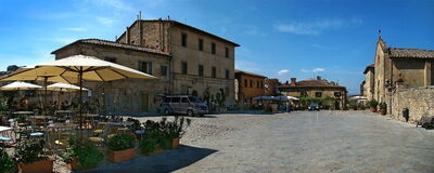 Monteriggioni hoofdplein