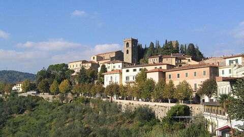 het stadje montecatini in valdinievole