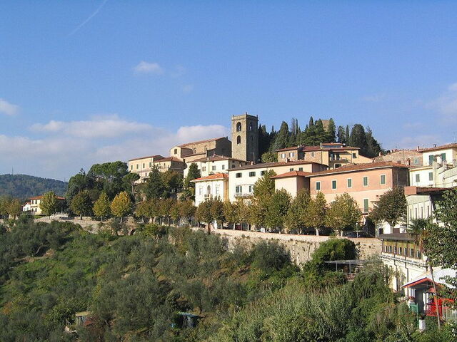 het stadje montecatini in valdinievole