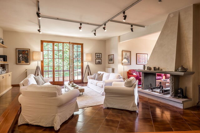 Villa del Mugello, woonkamer