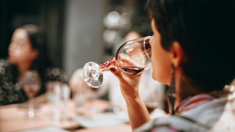 Wijn drinken