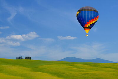 Heteluchtballon in Toscane