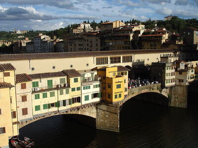 Close up van Ponte Vecchio