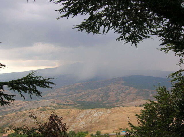 Uitzicht vanaf Rocca di Radicofani