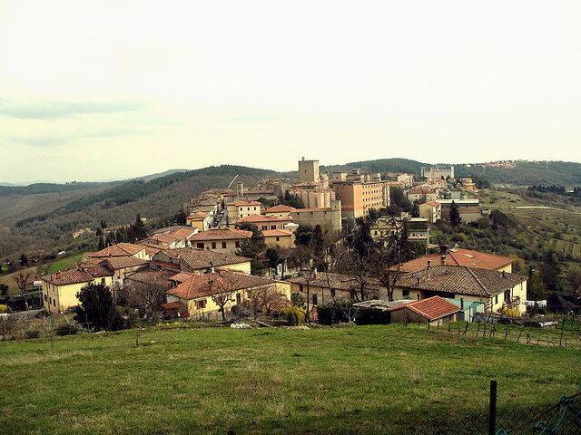 zicht op Castellina in Chianti