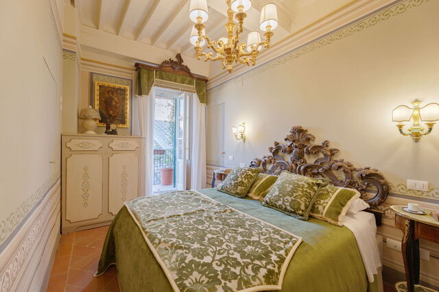 Appartamento Zefferini, slaapkamer met terras
