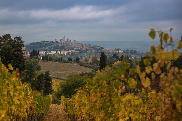 Uitzicht op San Gimignano