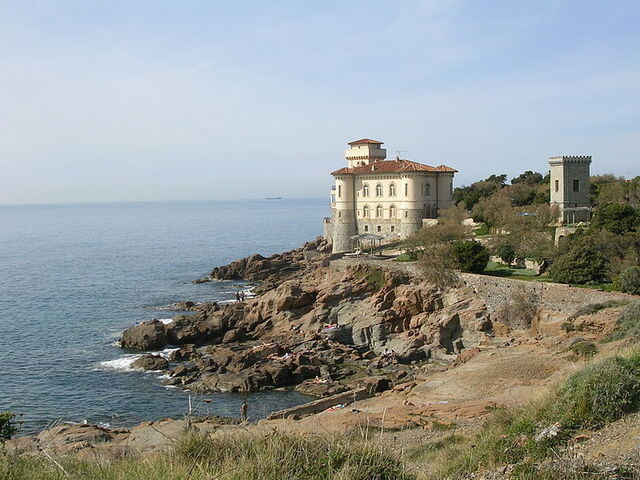 Livorno kasteel aan de kust