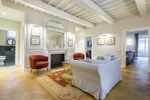Albizi Penthouse, zitkamer
