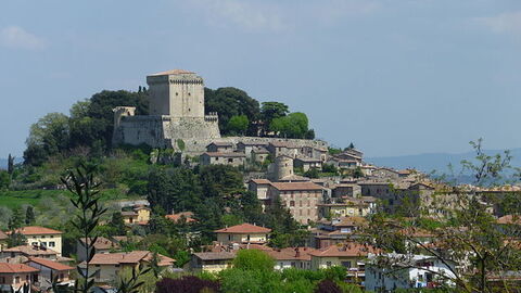 Landschap van Sarteano