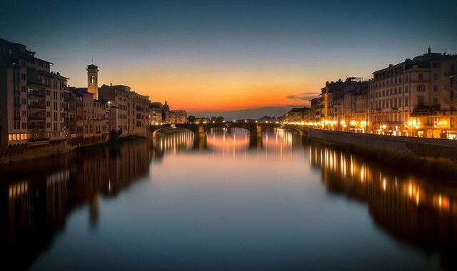 Uitzicht op de Arno in Florence