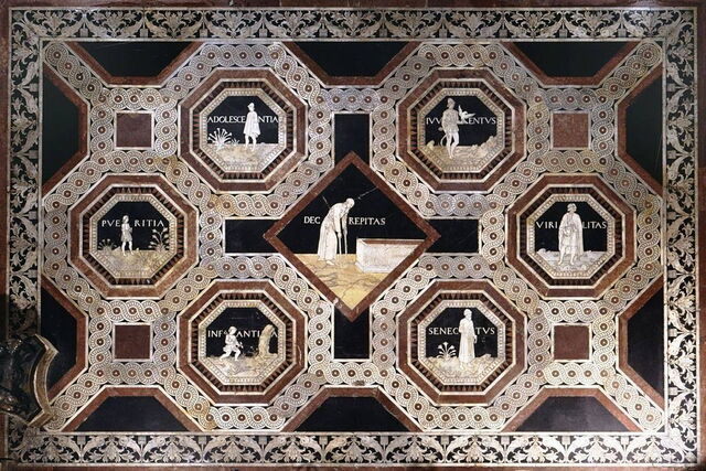 Zeven Leeftijden van de Mens, Siena Kathedraal