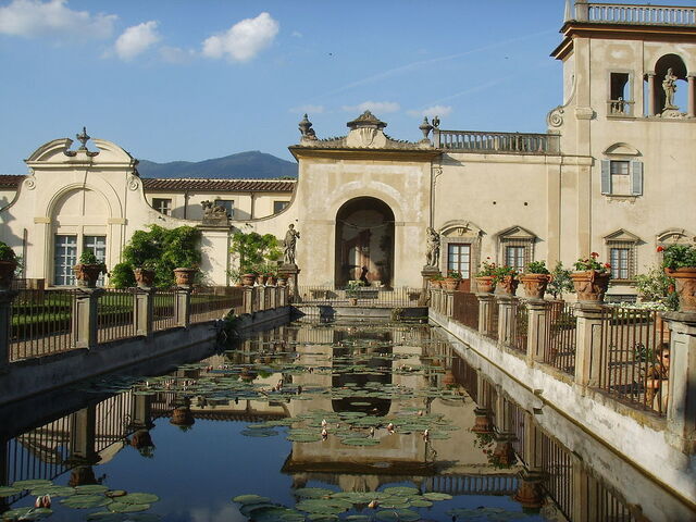 Visvijver bij Villa Guicciardini Corsi Salviati