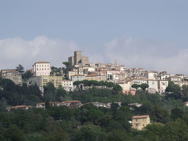 Uitzicht over Manciano