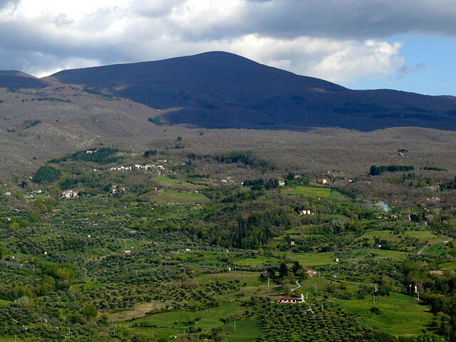 zicht op Mount Amiata