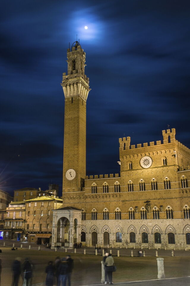 Siena bij Nacht