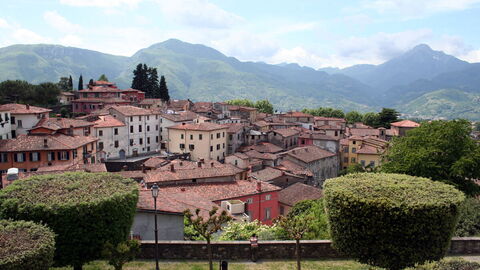 Uitzicht op Barga