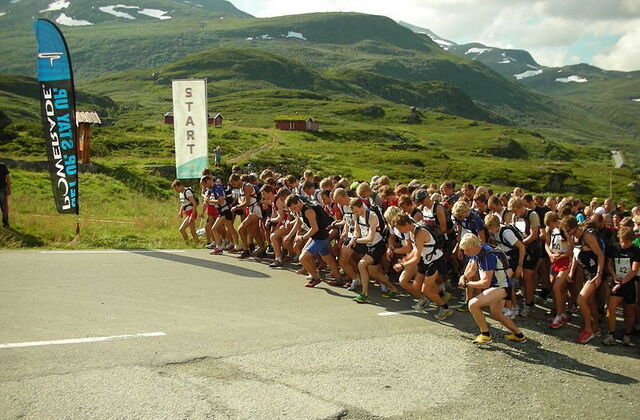 Skyrunning race in Toscane