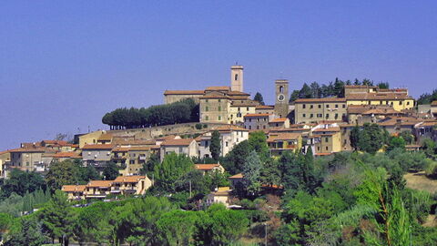 Uitzicht op Montescudaio