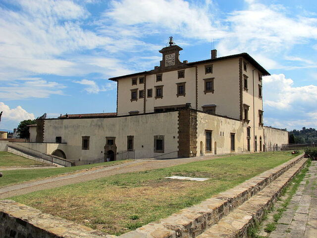 zicht op Forte belvedere