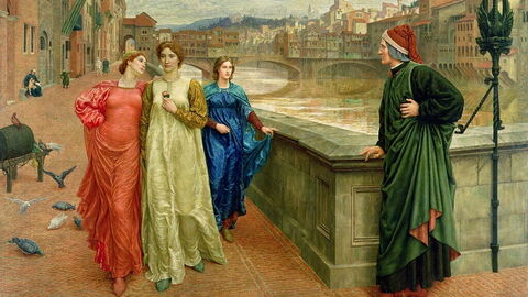 Henry Holiday, Dante ontmoet Beatrice