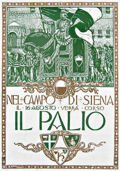 Poster van de Palio