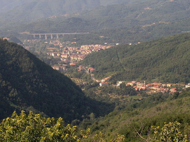 Uitzicht op Podenzana