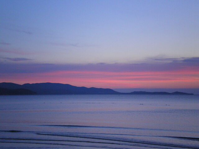 Zonsondergang in Follonica