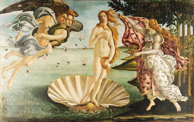 Botticelli's Geboorte van Venus