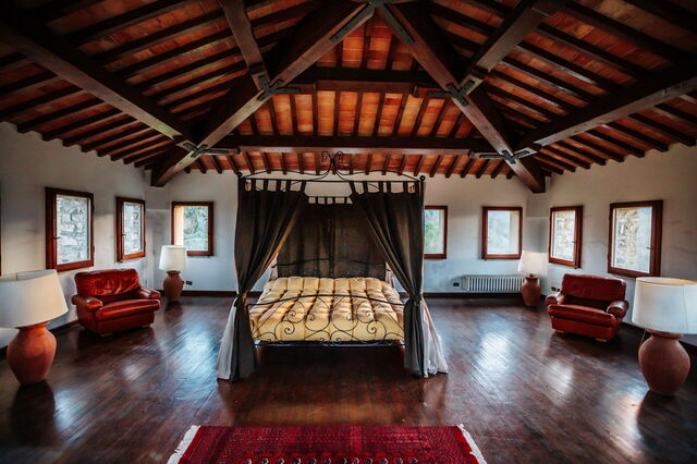 Castello Uliveta, zolder slaapkamer